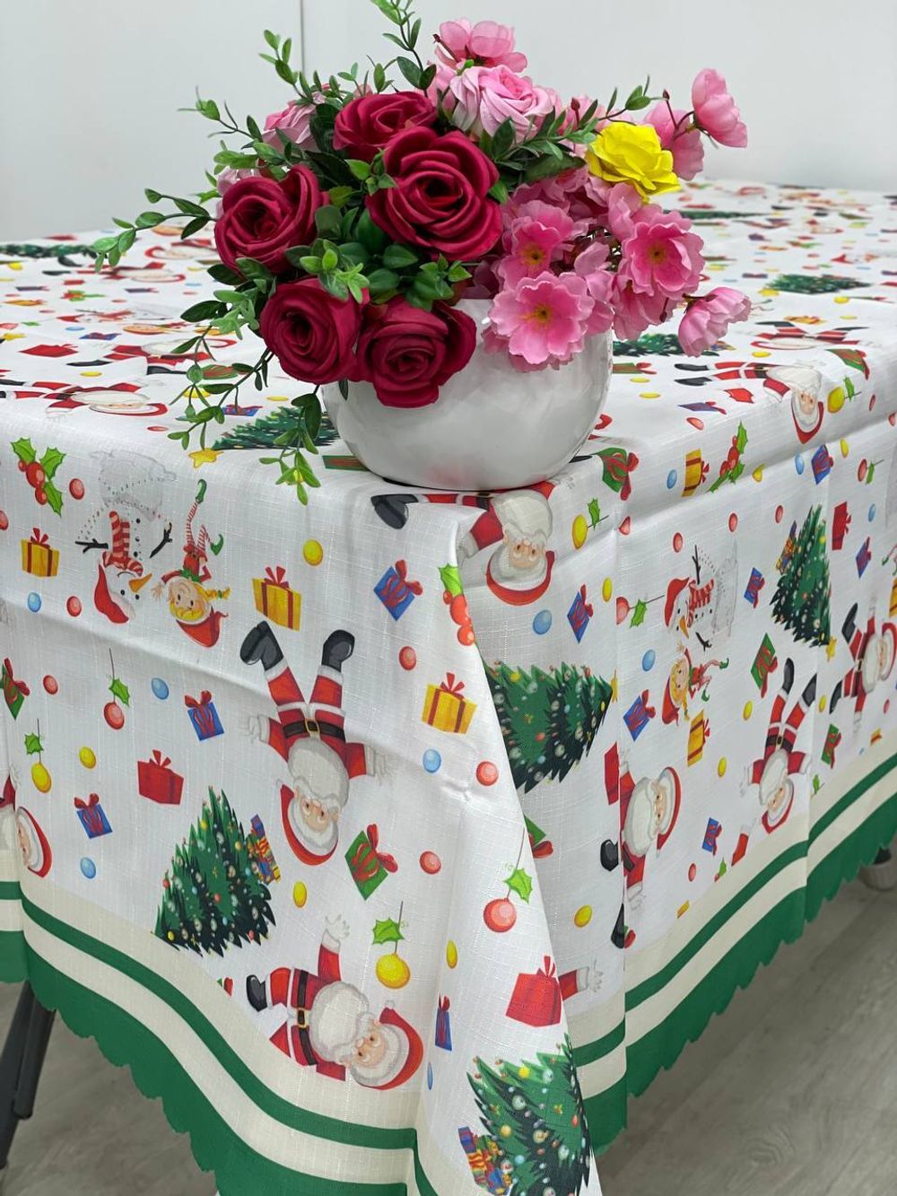 Скатерть НОВЫЙ ГОД 150/220 ЛИКВИ!