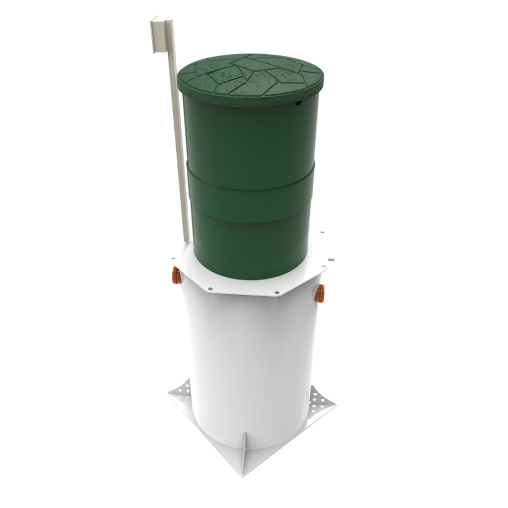 Станция биологической очистки Коло Веси Kolo Vesi 3 лонг прин/ 600 л. в сутки / до 3 чел. / принудительный сброс (1000x1000x2681см;147кг;) - арт.560190