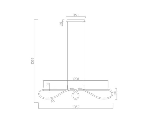 Подвесной светодиодный светильник Kink Light Далия 08041,20(3000K)