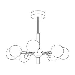Citilux TONGA CL212173 Люстра на штанге Бронза