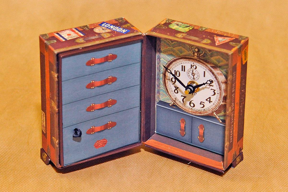 Часы настольные Timeworks Steamer Trunk BCST5S США