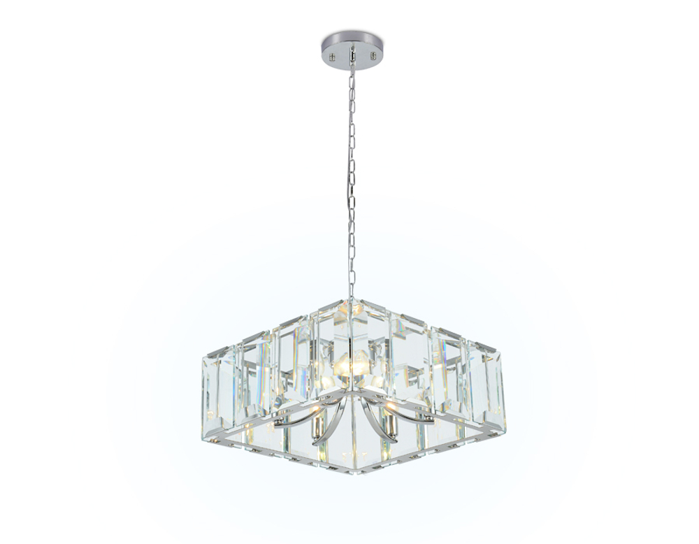 TR5148 CH/CL хром/прозрачный E14/6 max 40W 500*500*1000