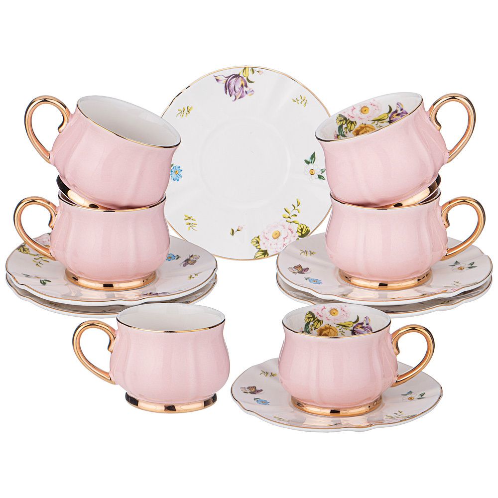 КОФЕЙНЫЙ НАБОР LEFARD "ПИНК" НА 6 ПЕР. 12 ПР. 100 МЛ (КОР=12НАБ.)