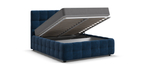 Босс Кровать+ПМ 160 Велюр Монолит синий