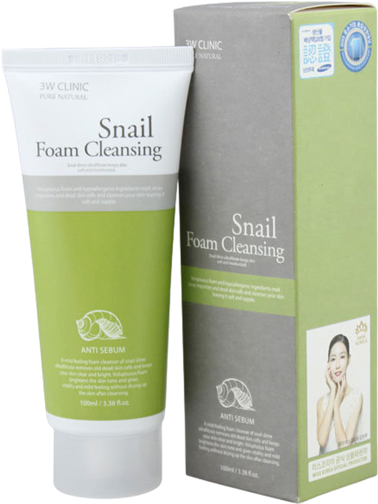 3W CLINIC Foam Cleansing Vitamin C Пенка для умывания натуральная Витамин С