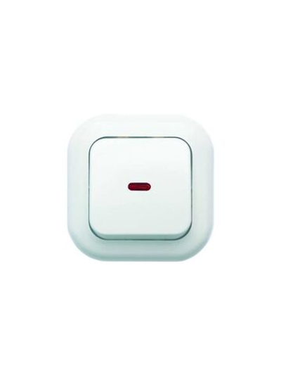 Выключатель 1-кл. СП Валентина 6А IP20 С16-068 с индикацией бел. Кунцево 7645