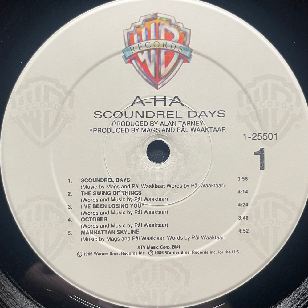 a-ha - Scoundrel Days (США 1986г.)
