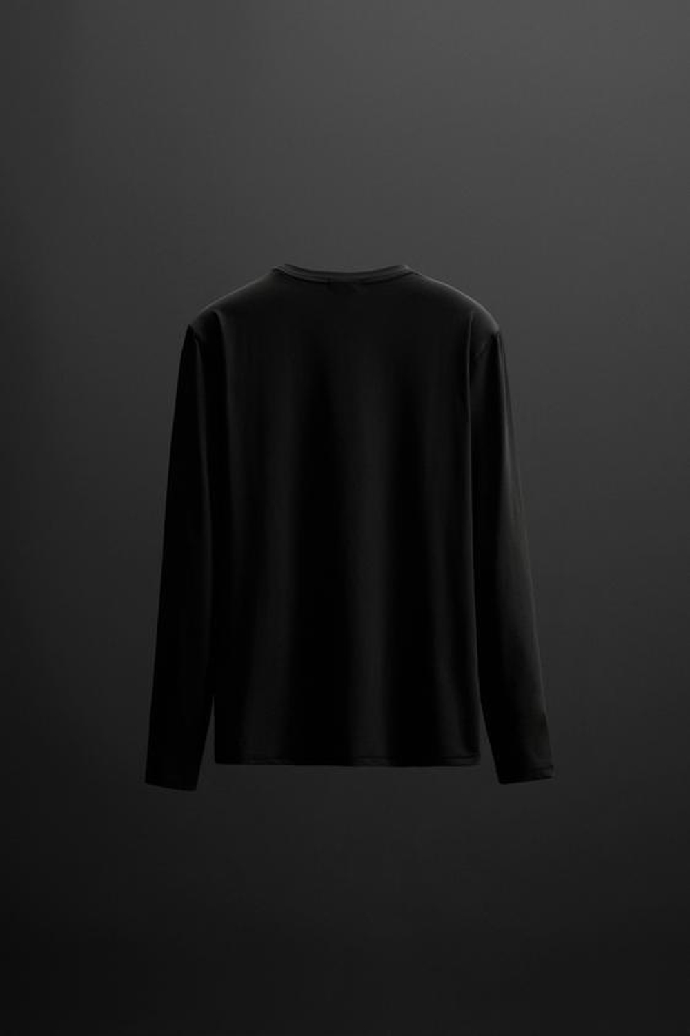 ZARA БАЗОВАЯ СПОРТИВНАЯ ФУТБОЛКА, ЧЕРНЫЙ