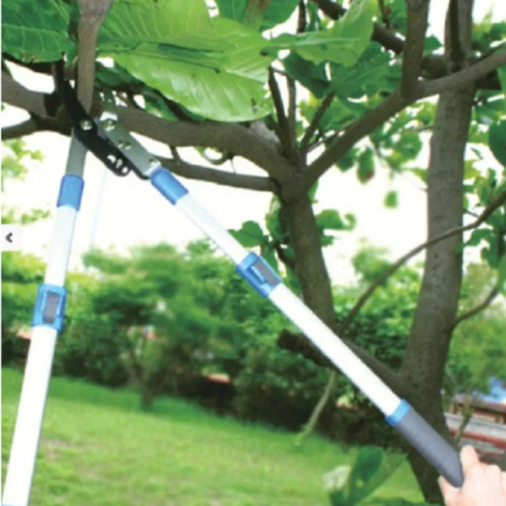 GTBL12-007 GREEN APPLE Сучкорез телескопический (+30 см) с храповым механизмом, плоскостной | GREEN APPLE