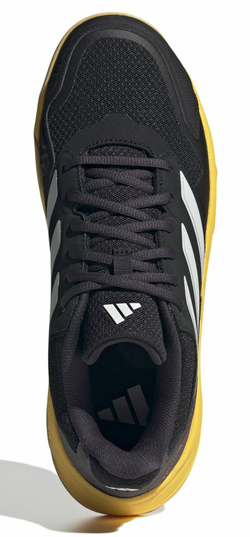 Мужские кроссовки теннисные Adidas CourtJam Control 3 - core black/orange