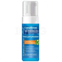 Üz üçün köpük \ Пенка для умывания Compliment No problem с маслом чайного дерева (160 мл)