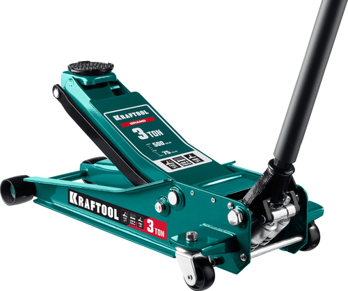 KRAFTOOL GRAND 3т 75-500мм подкатной домкрат универсальный для СТО