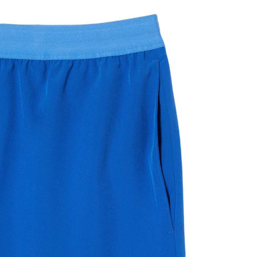 Мужские теннисные шорты Lacoste Tennis x Novak Djokovic Taffeta Shorts - blue
