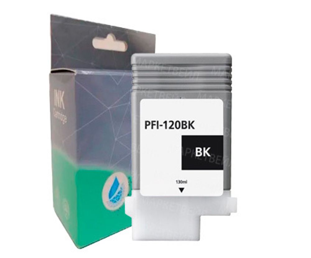 Картридж AQ, аналог Canon PFI-120BK для imagePROGRAF TM-200/TM-205/TM-300/TM-305 Black