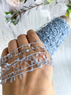 пряжа для вязания травка пушистая реснички