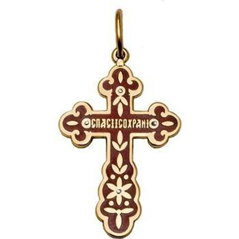 Крест с эмалью