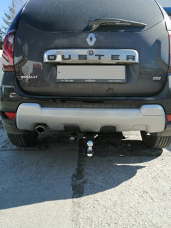 Фаркоп под квадрат для Nissan Terrano / Renault Duster - Kaptur, с 2010-, Бизон.FA 0170-E