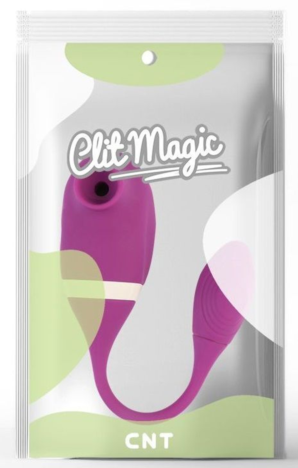 Фиолетовый вибратор с двойной стимуляцией Thrill You Arouser (Цвет: фиолетовый)