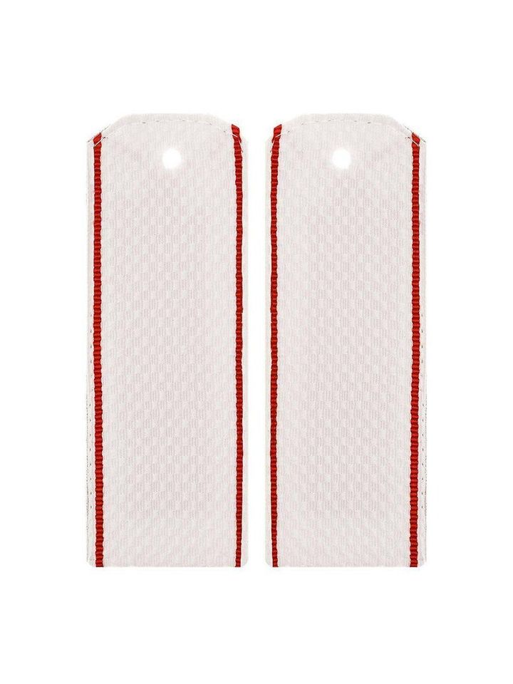 Погоны МО белые красный кант