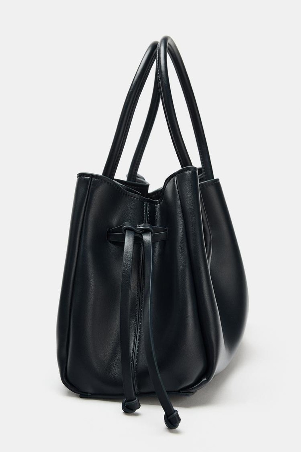 ZARA ГОРОДСКАЯ СУМКА СО СБОРКАМИ, СИНИЙ