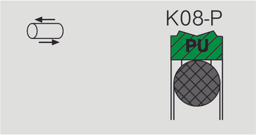 Уплотнение поршня K08-P
