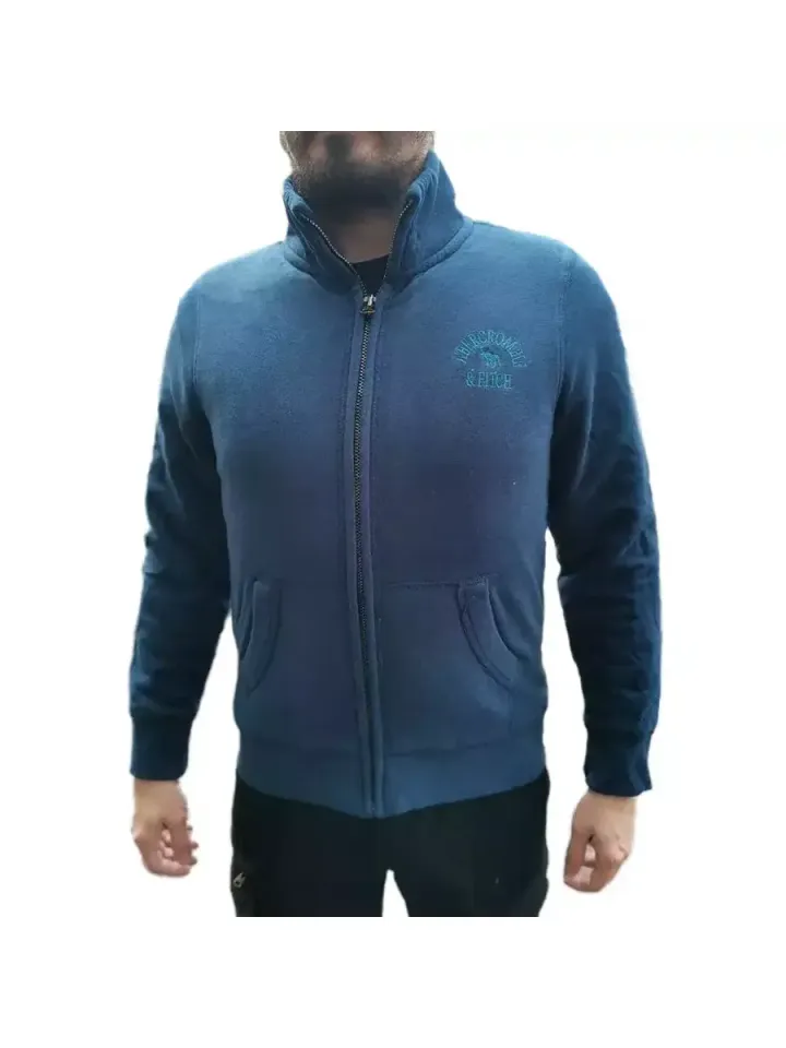 Толстовка Abercrombie & Fitch утепленная (синяя)
