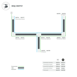 Коннектор тройной LGD-4TR-CON-INT-R2-BK (C) (Arlight, IP20 Пластик, 3 года) 026150