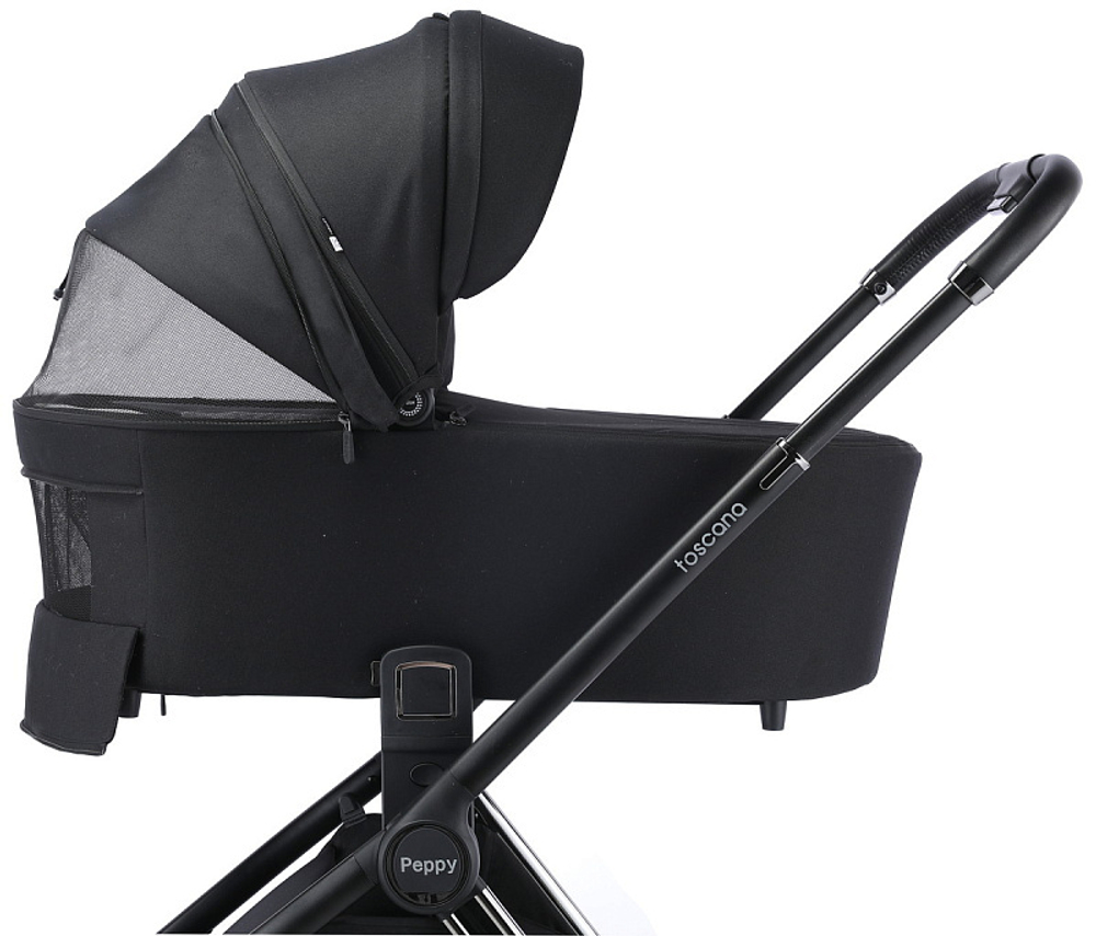 Детская коляска Peppy Toscana 2 в 1 Black черный