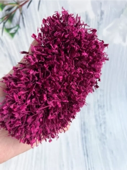 Тесьма с бахромой твидовая букле травка 35мм (1,5м в уп)