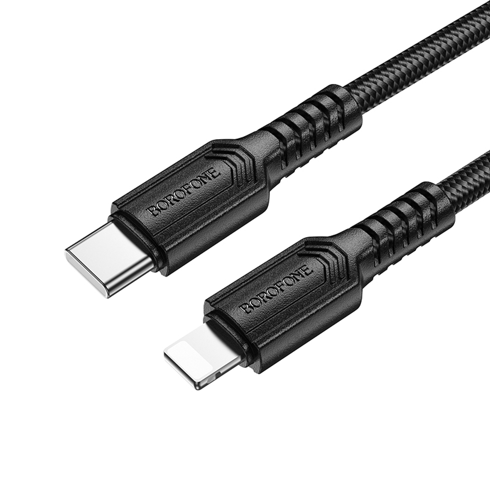 Кабель Lightning -TypeC BOROFONE BX116 PD 27W (черный) 1м