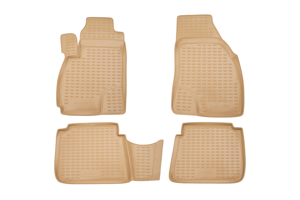Коврики в салон для HYUNDAI Santa Fe Classic 2001-2006, 4 шт. (полиуретан, бежевые) NLC.20.11.212