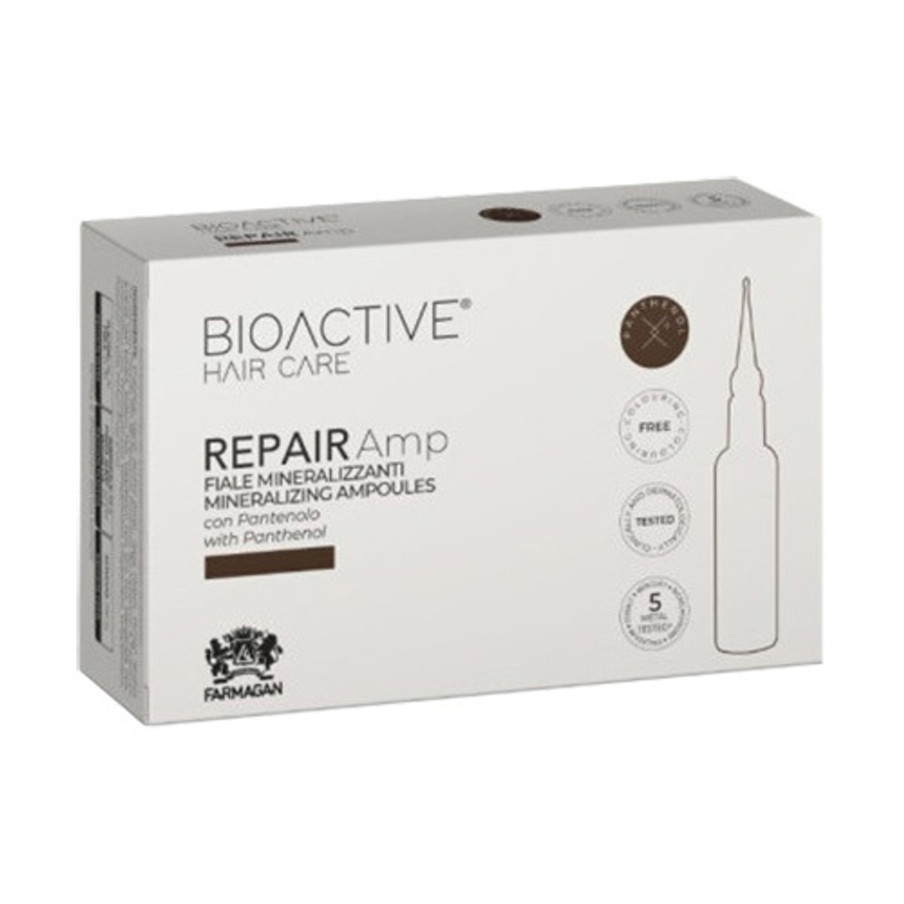 Восстанавливающий лосьон для волос в ампулах с минералами Farmagan Bioactive Repair Ampoules 10x10мл