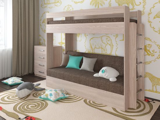 Матрац с чехлом 80*190*10 "Лаворо" (ППУ) (Рогожка Savana Hazel (AT))