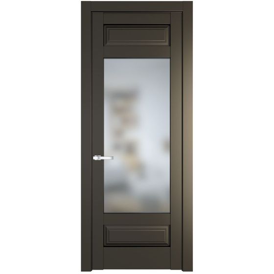 Межкомнатная дверь эмаль Profil Doors 4.3.3PD перламутр бронза стекло матовое