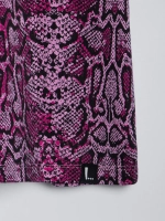 Футболка для девочки оверсайз, принт питон