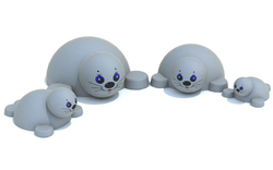 Резиновая фигура 3D Тюлень для детских площадок