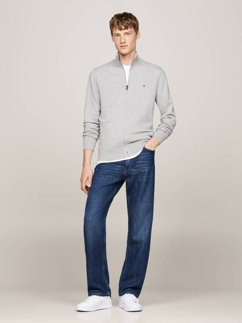 Свитер Tommy Hilfiger - серый(MW0MW28050)