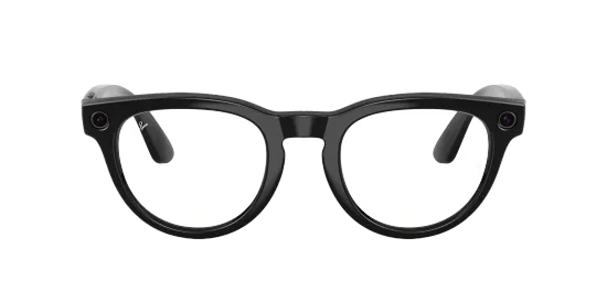 Солнцезащитные умные -очки с экшен камерой Ray Ban Headliner RW4009F 601/MF 51 (Black Clear/Sapphire) (Сапфировый, черный, прозрачный)