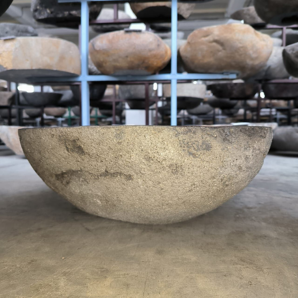 Каменная раковина из речного камня RS-05018 (62*48*15) 0858 из натурального камня