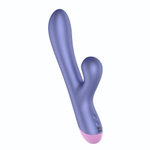 Сиреневый вибратор Romp Pulse с бесконтактной клиторальной стимуляцией - 22 см. (Цвет: сиреневый)