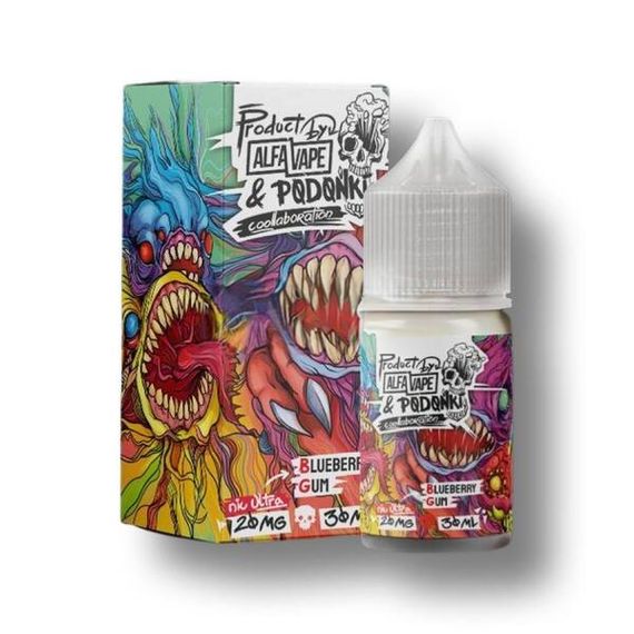 Alfa Vape &amp; Podonki - Blueberry Gum (7% nic)