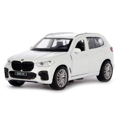 Модель ин. мет. "BMW X5 M-Sport" 12см, двери, багаж, бел, коробка X5-12-WH (Технопарк)