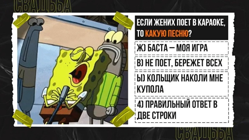 КВИЗ ДЛЯ СВАДЬБЫ