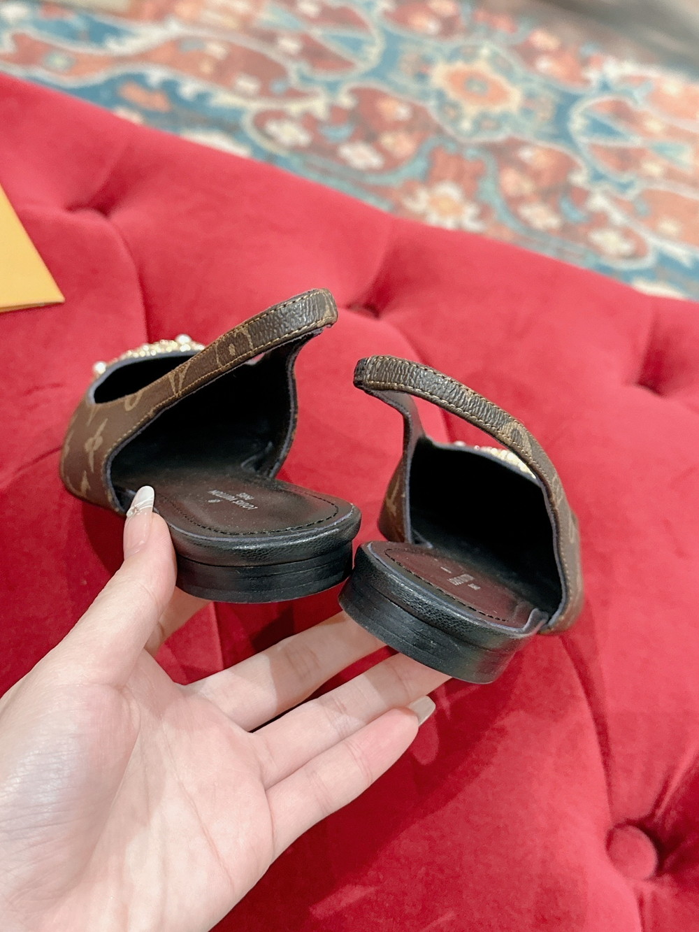 Louis Vuitton Met Slingback Ballerina