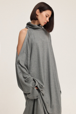 Платье трикотажное на пуговицах