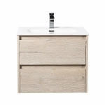 Тумба с раковиной BelBagno KRAFT 60 2C-SO/BB1923-600 Rovere Galifax Bianco