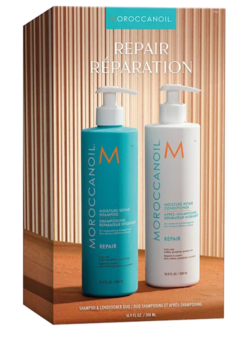 Дорожный набор Восстановление Moroccanoil (Шампунь + Кондиционер по 500 мл)