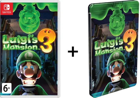NSW Luigi's Mansion 3 SteelBook (Новый, Английская версия)