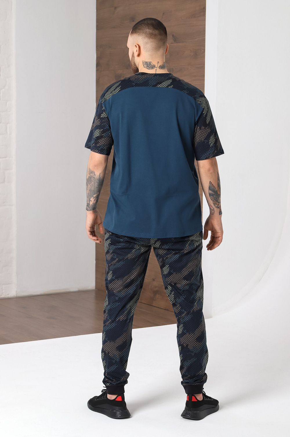 Пижама мужская штаны+футболка КП-106