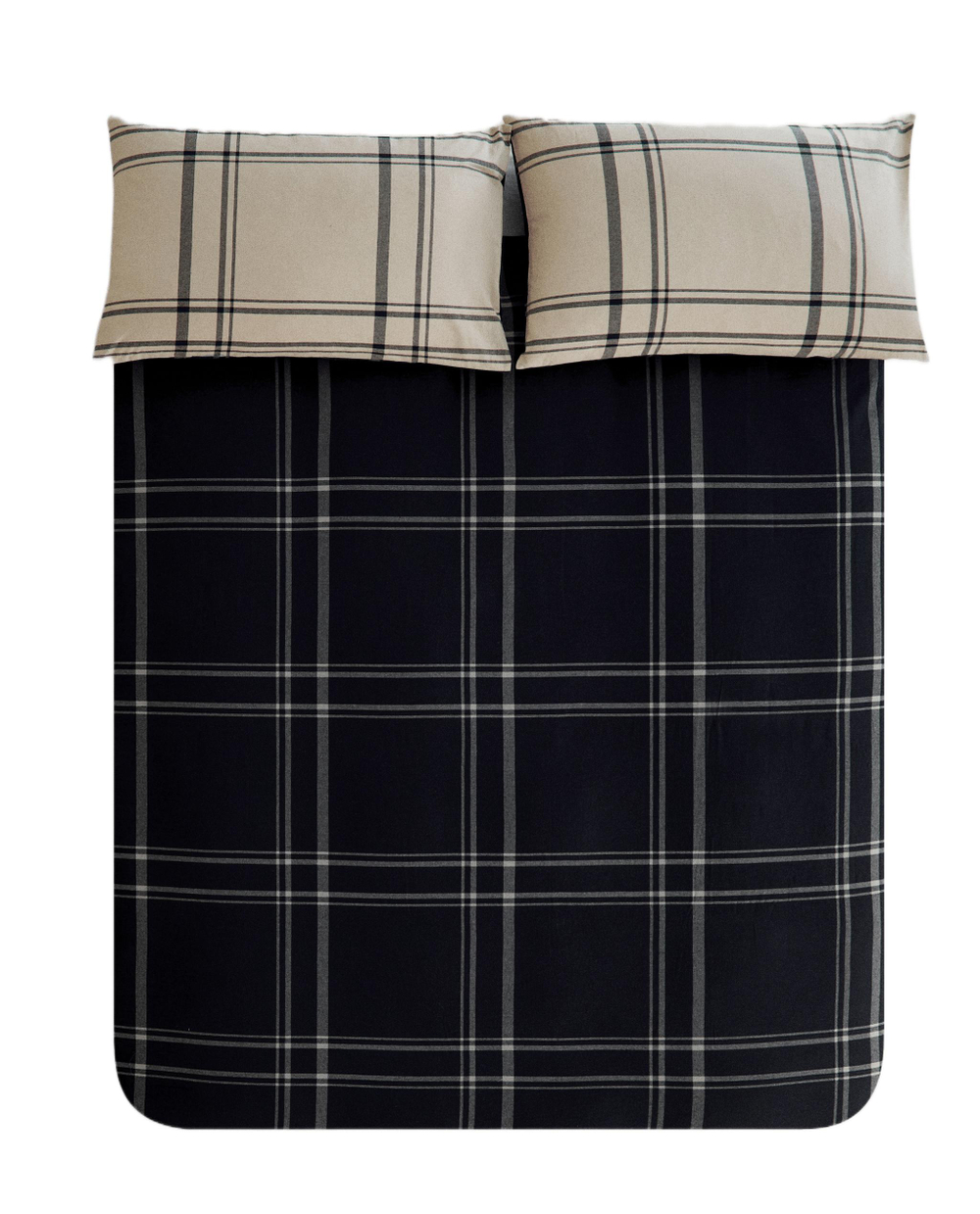 Пододеяльник Zara Home, хлопок 100%, в клетку, 9120/088
